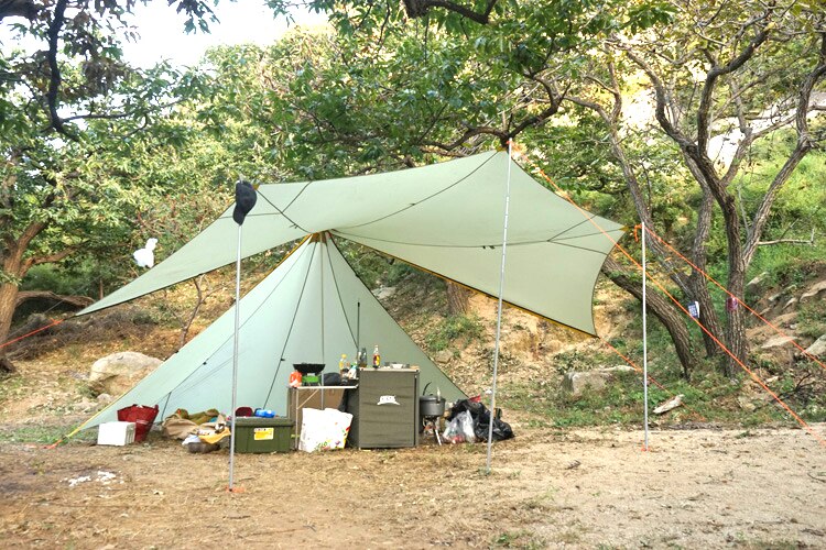 Cheap Goat Tents Outdoor 370cm x 370cm x 250cm tower tent large space tent  for 5 8 person Tents 